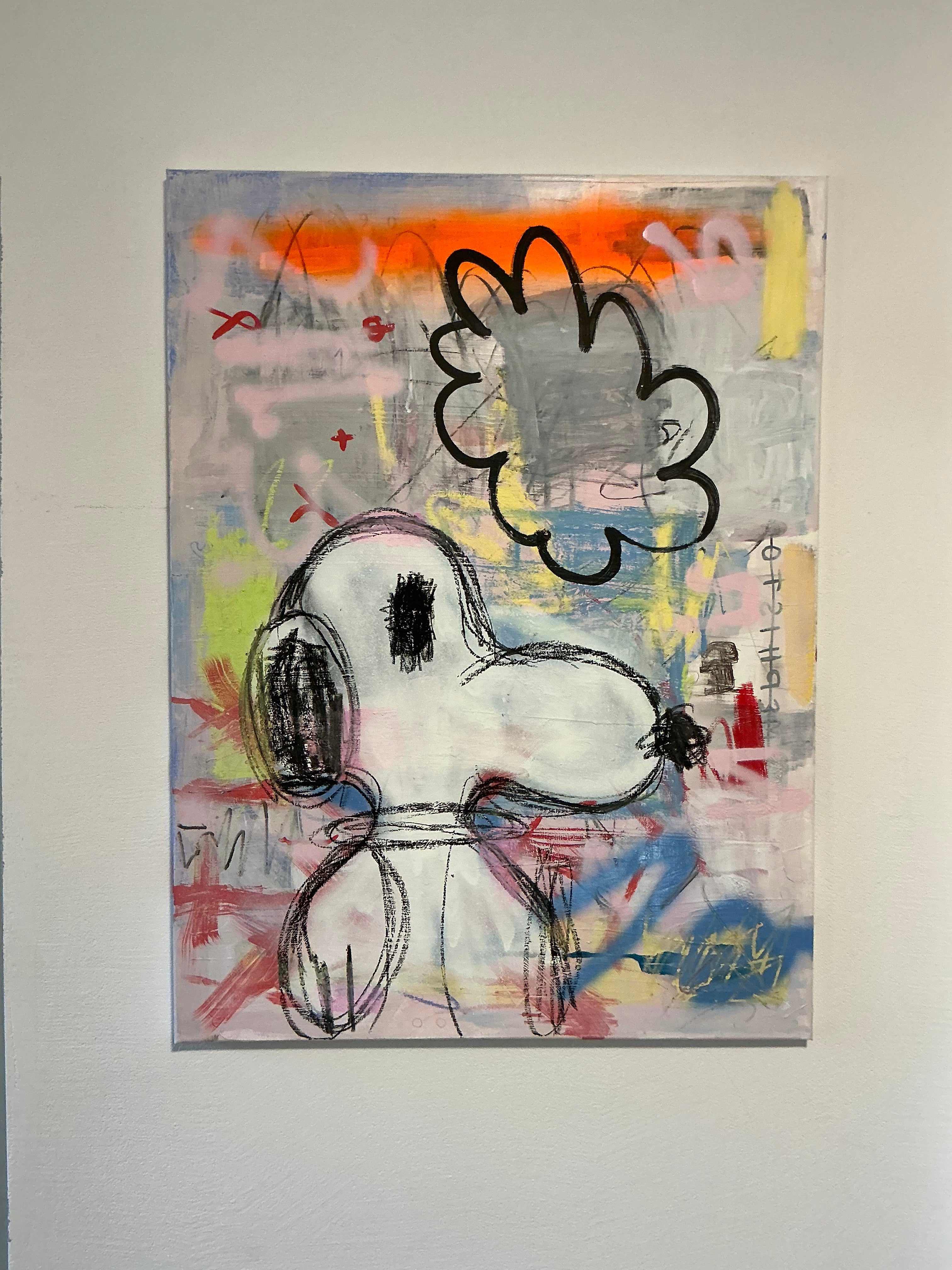 Dreamy expressionist Dog on Canva